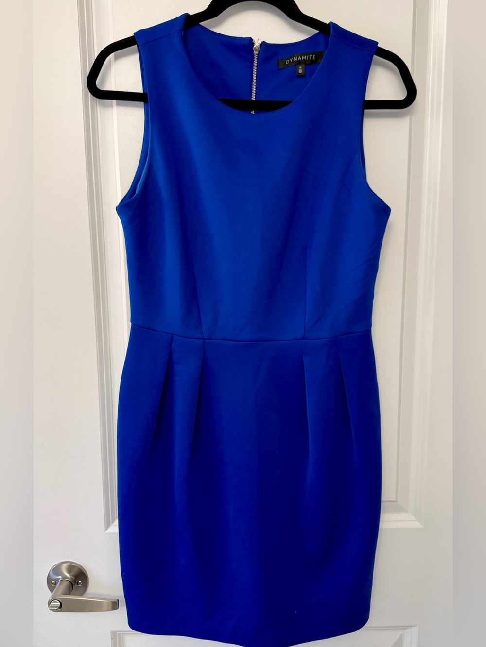 Dynamite Sleeveless Royal Blue Sheath Dress